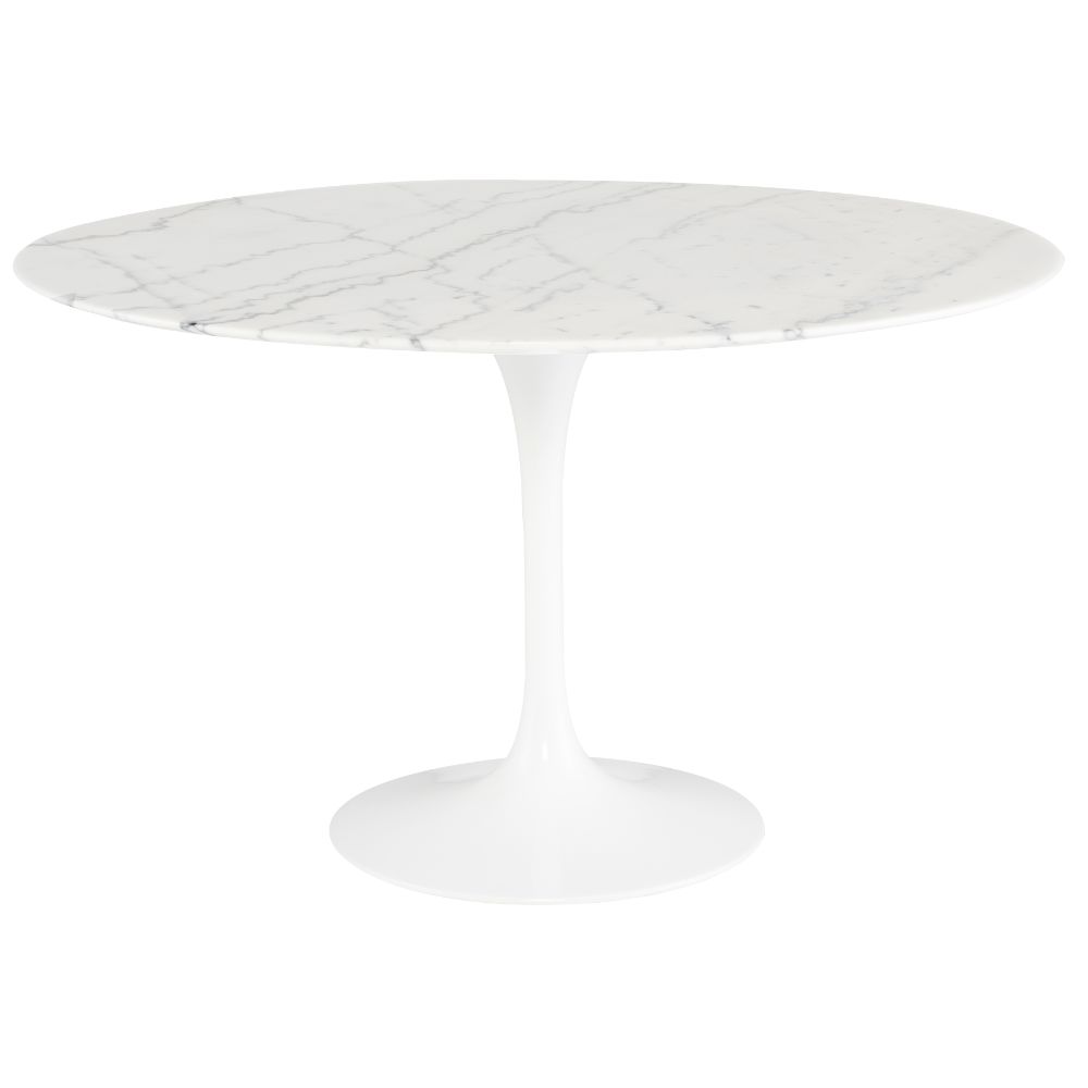 Nuevo HGEM855 CAL DINING TABLE in WHITE